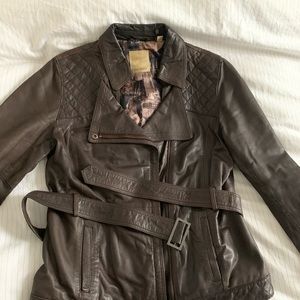 Ted Baker Napa Leather Motorcycle Jacket